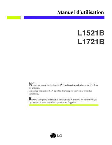 LG L1721B Manuel du propriétaire | Fixfr