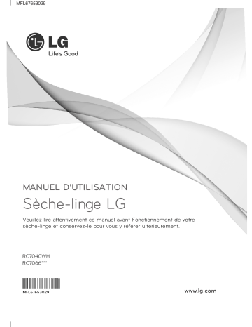 LG LG RC7066A6Z Manuel du propriétaire | Fixfr