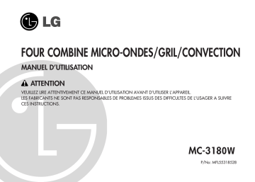 LG MC-3180W Manuel du propriétaire | Fixfr