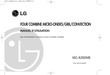 LG LG MC-8280NB Manuel du propriétaire | Fixfr
