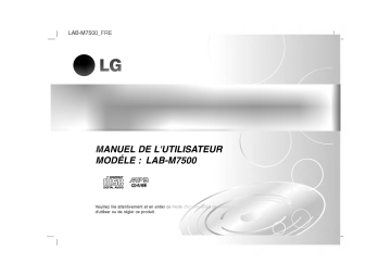 LG LAB-M7500 Manuel du propriétaire | Fixfr