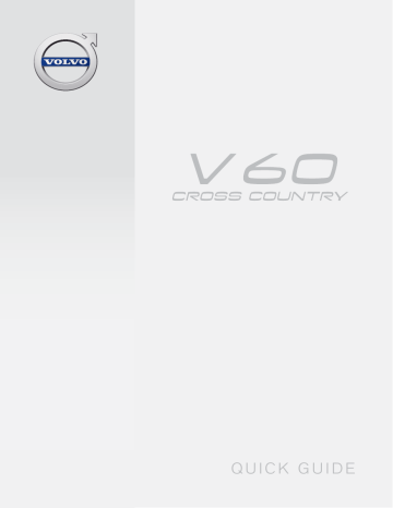 Manuel utilisateur | Volvo V60 Cross Country 2018 Guide de démarrage rapide | Fixfr