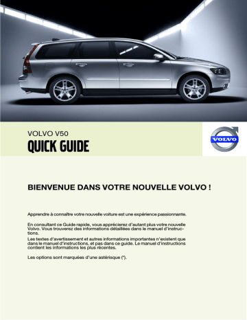 Manuel utilisateur | Volvo V50 2007 Early Guide de démarrage rapide | Fixfr