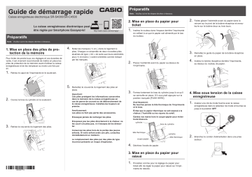 Casio SR-C4500 Guide de démarrage rapide | Fixfr