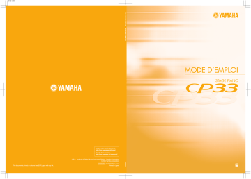 Yamaha CP33 spécification | Fixfr