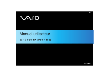 Manuel utilisateur | Sony VGC-RA104 Mode d'emploi | Fixfr