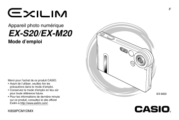 EX-M20 | Casio EX-S20 Manuel utilisateur | Fixfr