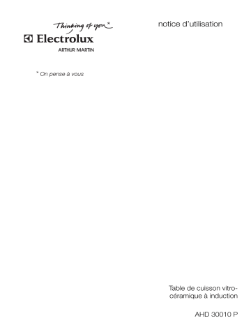 ARTHUR MARTIN ELECTROLUX AHD30010P Manuel utilisateur | Fixfr