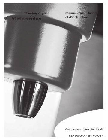 Electrolux EBA60000X Manuel utilisateur | Fixfr
