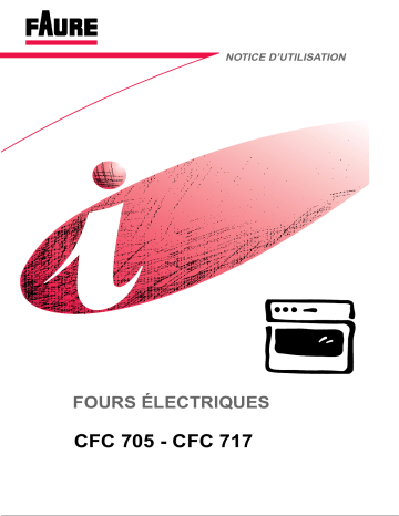 CFC717N | CFC705N | CFC717W | Faure CFC705W Manuel utilisateur | Fixfr