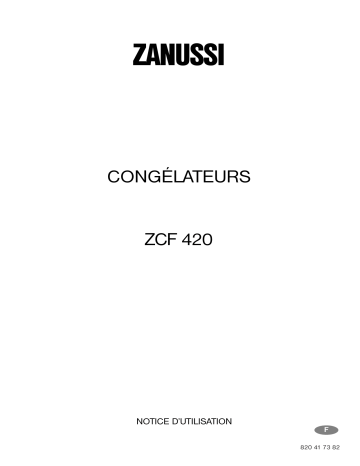 Zanussi ZCF420 Manuel utilisateur | Fixfr
