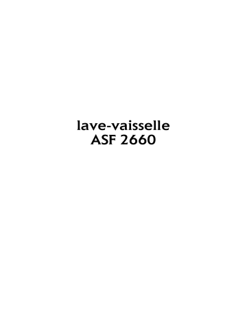ASF2660 | AEG FAV40730W Manuel utilisateur | Fixfr