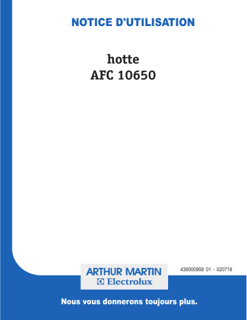 ARTHUR MARTIN ELECTROLUX AFC10650X Manuel utilisateur | Fixfr