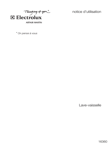 ARTHUR MARTIN ELECTROLUX 16360 Manuel utilisateur | Fixfr