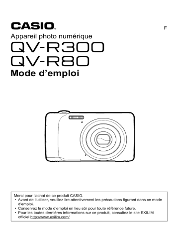 Casio QV-R80 Manuel utilisateur | Fixfr