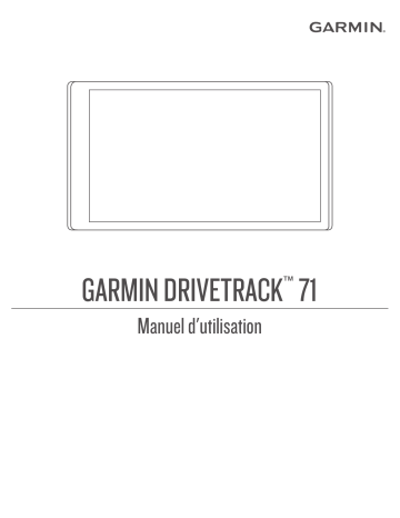 Garmin DriveTrack™ 71 Manuel utilisateur | Fixfr