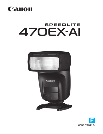 Canon Speedlite 470EX-AI Manuel utilisateur | Fixfr