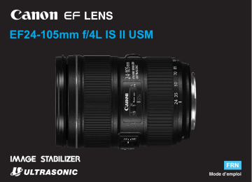 Canon EF 24-105mm f/4L IS II USM Manuel utilisateur | Fixfr