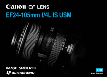 Canon EF 24-105mm f/4L IS USM Manuel utilisateur | Fixfr