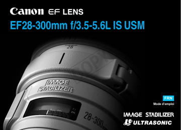 Canon EF 28-300mm f/3.5-5.6L IS USM Manuel utilisateur | Fixfr