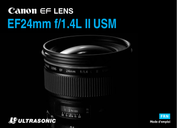 Canon EF 24mm f/1.4L II USM Manuel utilisateur | Fixfr