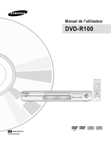 DVD-R100 | Samsung CACA AK68-00427C(01) Manuel utilisateur | Fixfr