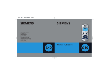 Siemens DK-9490 Manuel utilisateur | Fixfr