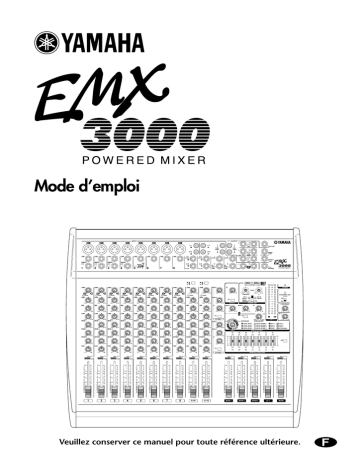 Yamaha EMX3000 Manuel utilisateur | Fixfr