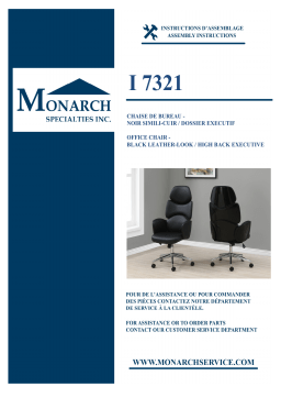 Monarch Specialties I 7321 OFFICE CHAIR Manuel utilisateur