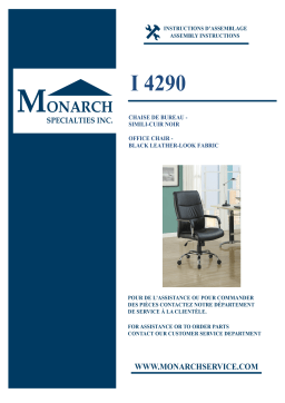 Monarch Specialties I 4290 OFFICE CHAIR Manuel utilisateur