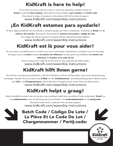 KidKraft Modern Outdoor Playhouse Manuel utilisateur | Fixfr