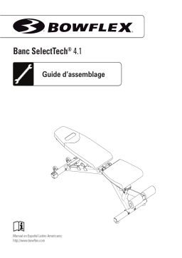 Bowflex SelectTech 4.1 Series Bench Manuel utilisateur