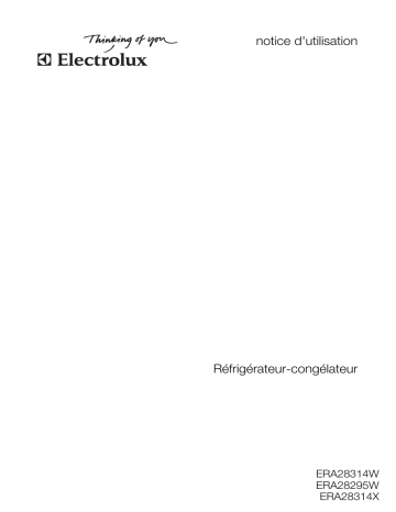 ERA28314X | ERA28314W | Mode d'emploi | Electrolux ERA28295W Manuel utilisateur | Fixfr