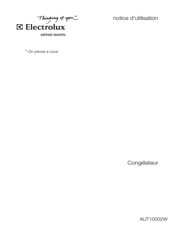 Mode d'emploi | ARTHUR MARTIN ELECTROLUX AUT10002W Manuel utilisateur | Fixfr