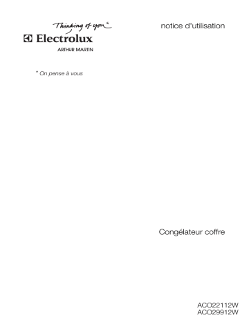 ACO29912W | Mode d'emploi | ARTHUR MARTIN ELECTROLUX ACO22112W Manuel utilisateur | Fixfr