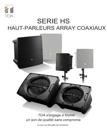 HS-150B | HS-1200WT | HS-120W | HS-120B | HS-1500BT | HS-150W | HS-1500WT | Guide de démarrage rapide | TOA HS-1200BT Manuel utilisateur | Fixfr