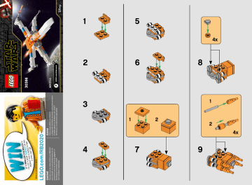 Guide d'installation | Lego 30386 Poe Dameron's X-wing Fighter Manuel utilisateur | Fixfr