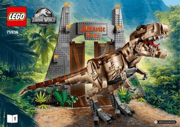 Guide d'installation | Lego 75936 Jurassic Park: T. rex Rampage Manuel utilisateur | Fixfr