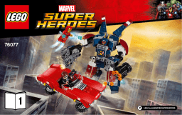 Lego 76077 Iron Man: Detroit Steel Strikes Manuel utilisateur