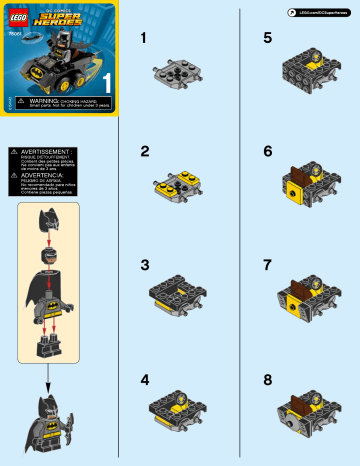 Guide d'installation | Lego 76061 Mighty Micros: Batman vs. Catwoman Manuel utilisateur | Fixfr