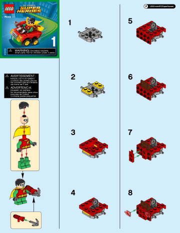 Guide d'installation | Lego 76062 Mighty Micros: Robin vs. Bane Manuel utilisateur | Fixfr