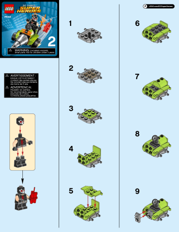 Guide d'installation | Lego 76062 Mighty Micros: Robin vs. Bane Manuel utilisateur | Fixfr