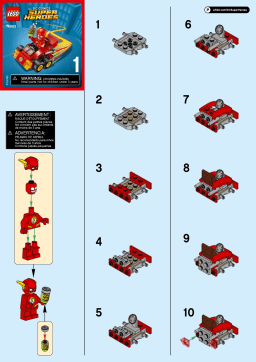 Lego 76063 Mighty Micros: The Flash vs. Captain Co Manuel utilisateur