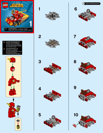 Guide d'installation | Lego 76063 Mighty Micros: The Flash vs. Captain Co Manuel utilisateur | Fixfr