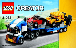 Lego 31033 Vehicle Transporter Manuel utilisateur