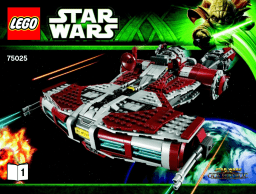 Lego 75025 Jedi Defender-class Cruiser Manuel utilisateur