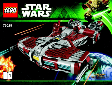 Guide d'installation | Lego 75025 Jedi Defender-class Cruiser Manuel utilisateur | Fixfr