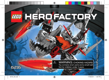 Guide d'installation | Lego 6216 JAWBLADE Manuel utilisateur | Fixfr