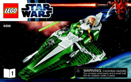 Lego 9498 Saesee Tiin's Jedi Starfighter Manuel utilisateur