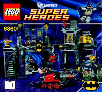 Guide d'installation | Lego 6860 The Batcave Manuel utilisateur | Fixfr